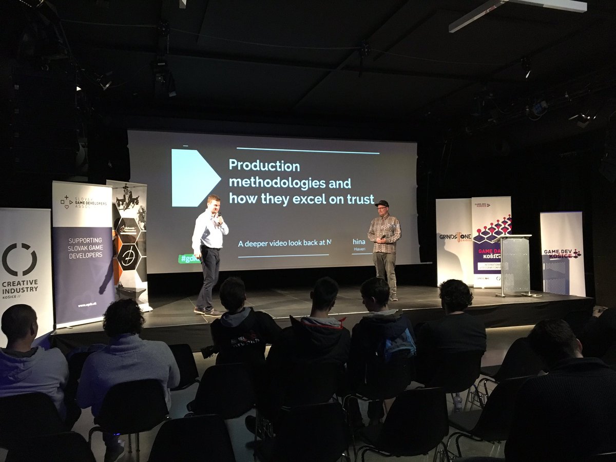 BlackDeerGames's tweet photo. Spent whole Friday at Game Days Kosice 2019 conference. What a great experience ๐ #gamedayskosice #gameconference #slovakia #IndieGameDev #blackdeergames #jurojanosikgame #talks #gamedevelopers #gdke #sgda #skgda https://t.co/kqYajCv5fJ