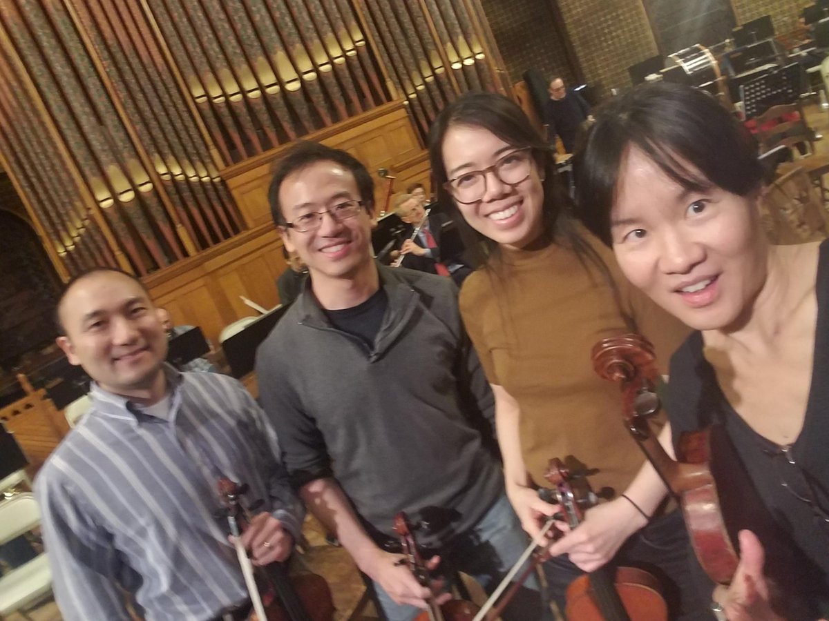 Winding down the week with #Mahler5 instead of #MIM! Apparently if a #radonc plays an instrument, there's a 100% chance they're a violinist. #HROP #NewPhilharmonia