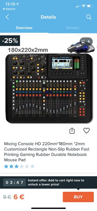 Lol it&lsquo;s just a FUCKING MOUSEPAD?! https://t.co/CzdOfKxZSE<a href="/tag/onlyapple"class="tags"><span>#onlyapple</span></a>