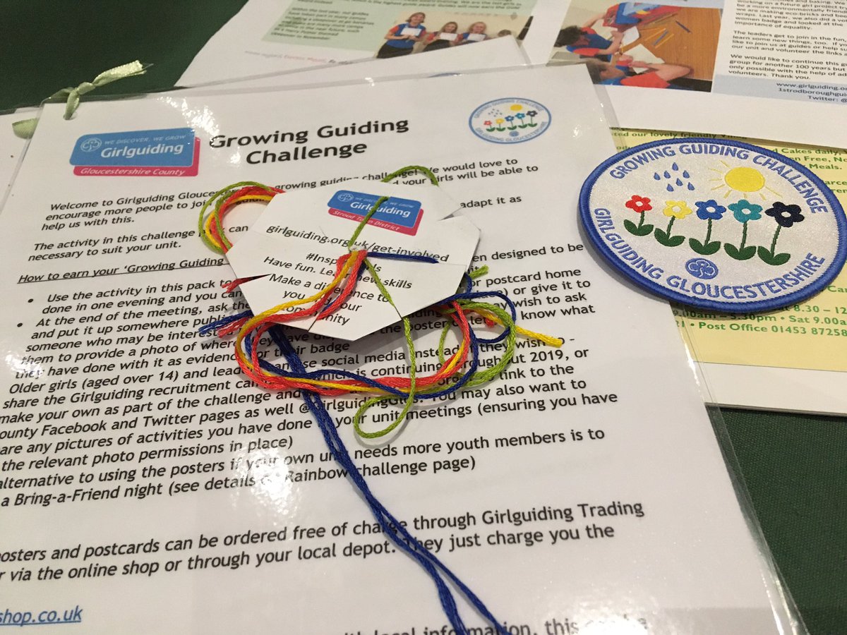 Telling everyone all about our @GrowingGuiding challenge badge success <a href="/GirlguidingSWE/">Girlguiding SWE</a>