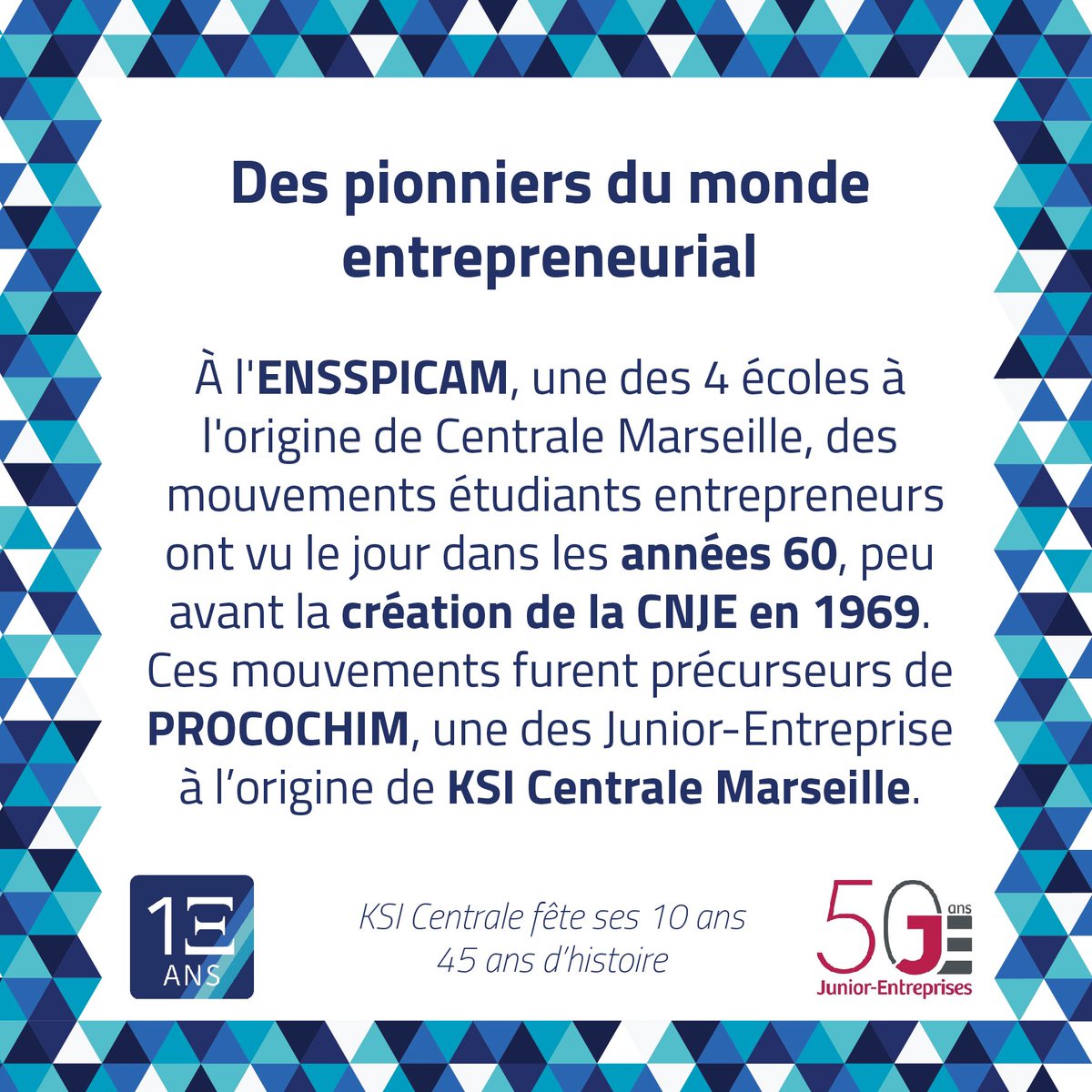 KSIecm's tweet photo. Le mouvement de la @CNJE est né d’une volonté commune des étudiants français d’entreprendre 🎓 50 ans après, les Junior-Entrepreneurs constituent le 1er mouvement étudiant français, preuve que cette volonté est toujours bien présente 🚀

#CNH19 #DEFI11 https://t.co/WYft230unX