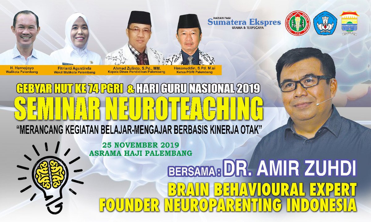 amirzuhdi's tweet image. Selamat Hari Guru Ya.
Seminar Neuroteaching 
Palembang , 25 November 2019

&quot;Sahabat Guru,...Yang di Palembang,... datang ya. Kita Belajar Bareng.&quot;

#SalamOS
#DokterAmirZuhdi
#Neuroteaching