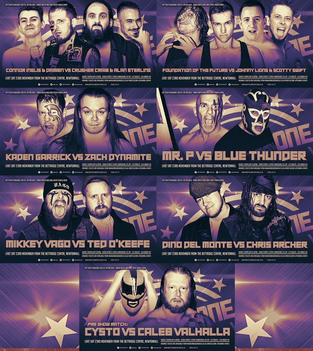 wrestlezone's tweet photo. TONIGHT!!!
We return to the Bettridge Centre in Newtonhill.
Doors open at 6.30pm for VIP & 7pm for general.
VIP tickets priced ยฃ15 get you early entry and a bonus match!
Tickets available from @ringsideworld at https://t.co/4hNjfkrxiz https://t.co/1ZrsLCi75u
