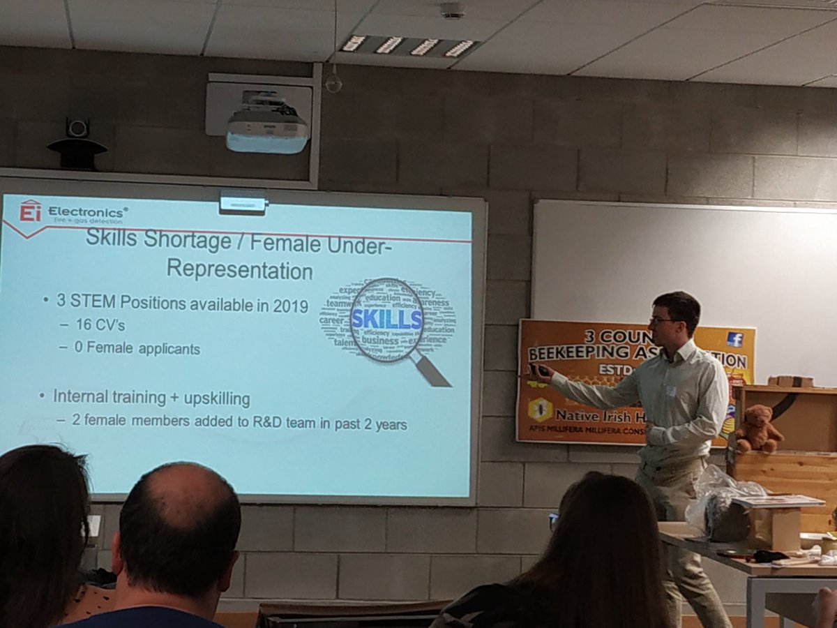 LynchAgata's tweet image. My takeaway from David Richardson&apos;s talk: there is a company in Shannon called Ei Electronics and women don&apos;t apply for jobs advertised by them.
STEM Girls, there&apos;s jobs out there waiting for you! #eielectronics #believeinscience #sophiaproject