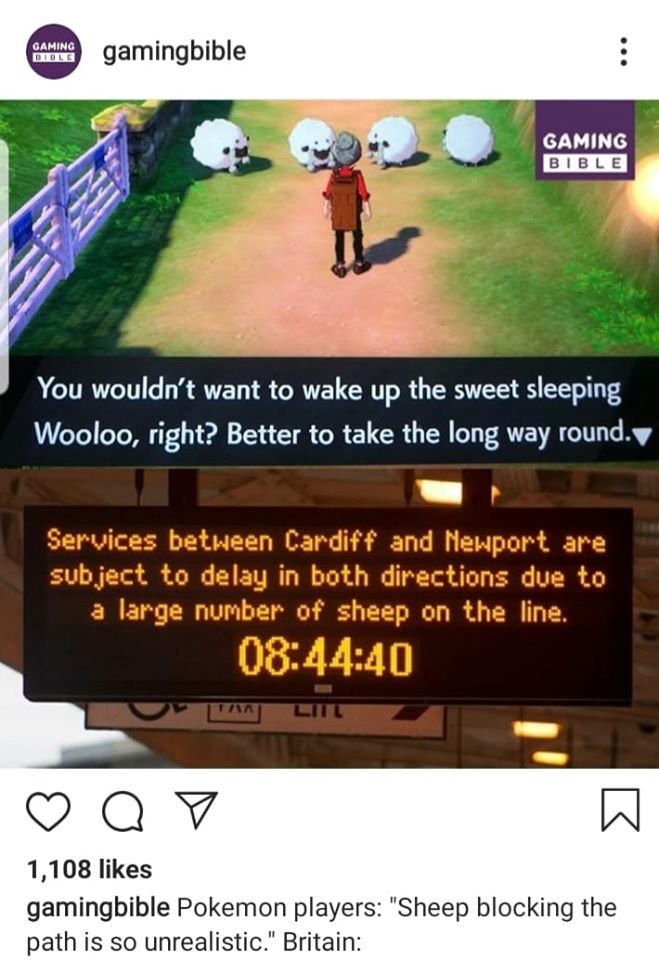 Pokemon Players Sheep Blocking The Path Is So Unrealistic Britain T Co Lklheewqwz Twitter
