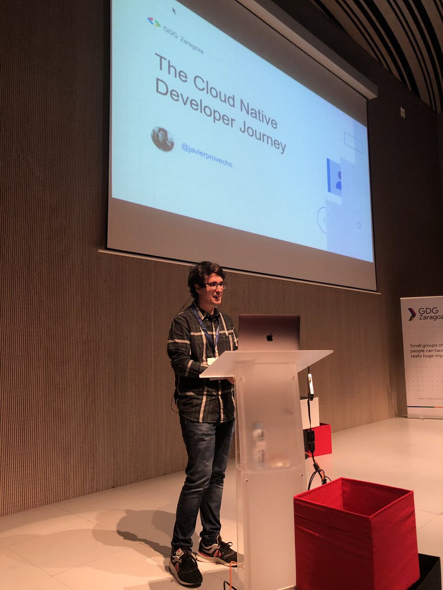GDGZaragoza's tweet photo. Comienza @javierprovecho, GDE Cloud. Online 👉🏻 https://t.co/wCtvbtSWJP #DevfestZaragoza https://t.co/ghae2WIH8X