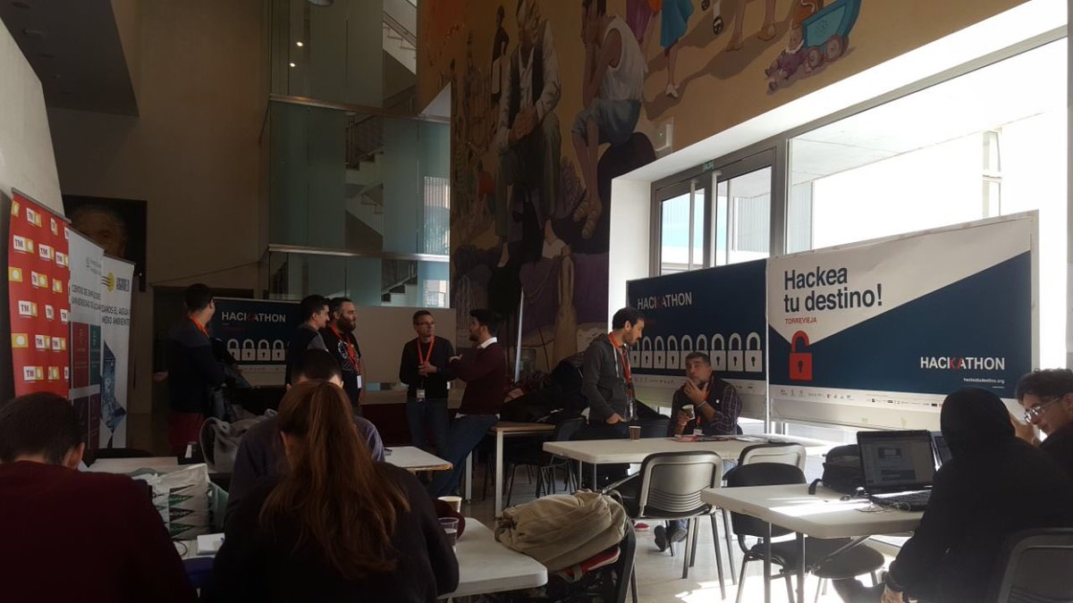 MultiTecUA's tweet photo. 🔥Nuestros compañeros se encuentran ya en @TorreviejaUA dándolo todo en esta edición de #HackeaTuDestino.

🍀Muchas suerte y ánimo a todos #DoItBetter https://t.co/9nksfTzxnw