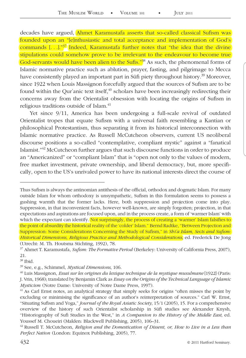 Reviving some of the worst and enduring tropes of European Orientaism, the American security/think tank establishment quickly mobilised and deployed 'Sufism' as a bulwark to be used against its enemies and in an effort to placate its Muslim minority