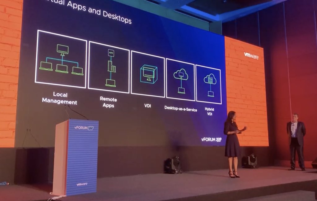 ShikhaMittal14's tweet image. Delivering the Enterprise Digital Workspace keynote with David Wakeman at #vforumin Mumbai! 
Our deepest thanks to Subrat Kumar Kanungo for sharing the success Samsung Electronics India has had in adopting #WorkspaceONE and #Horizon #digitalworkspace #digitaltrasformation #VMware