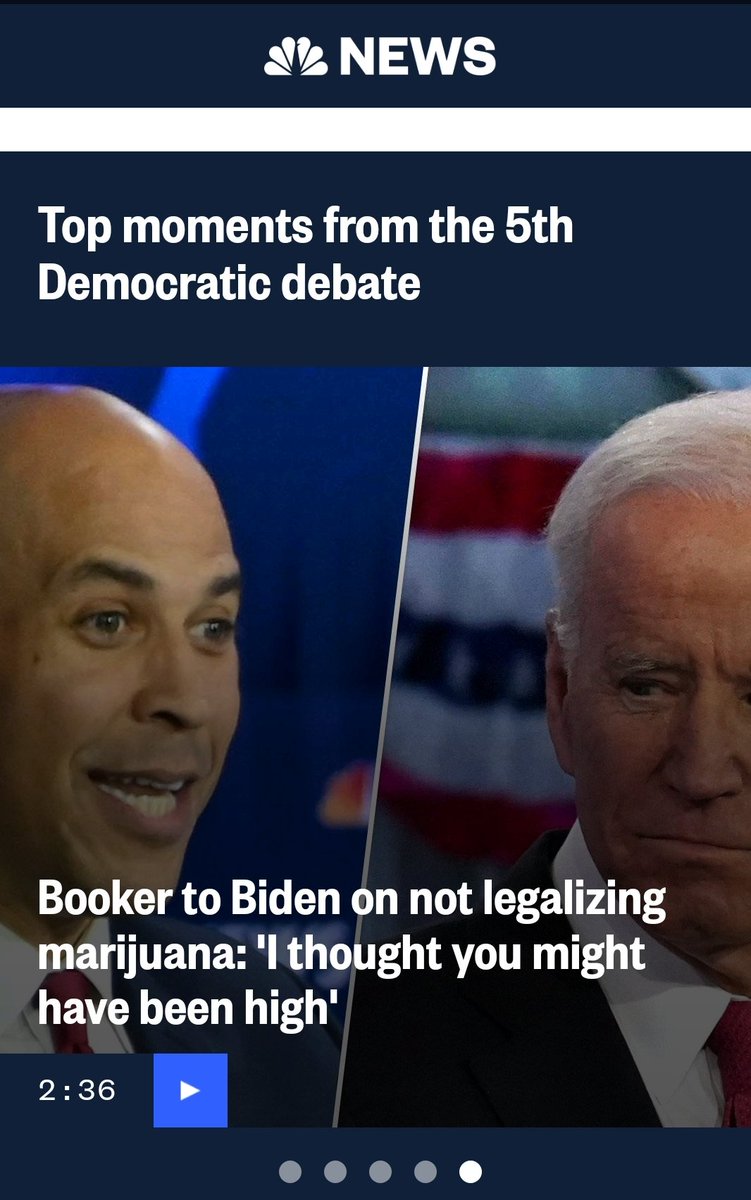 Media Erasure of  #KamalaHarris After this week's Democratic debate in which Kamala was widely considered the clear WINNER,  @NBCNews didn't even include her in its "Top Moments" video clips. 4/ #KHive #KamalaHarris2020