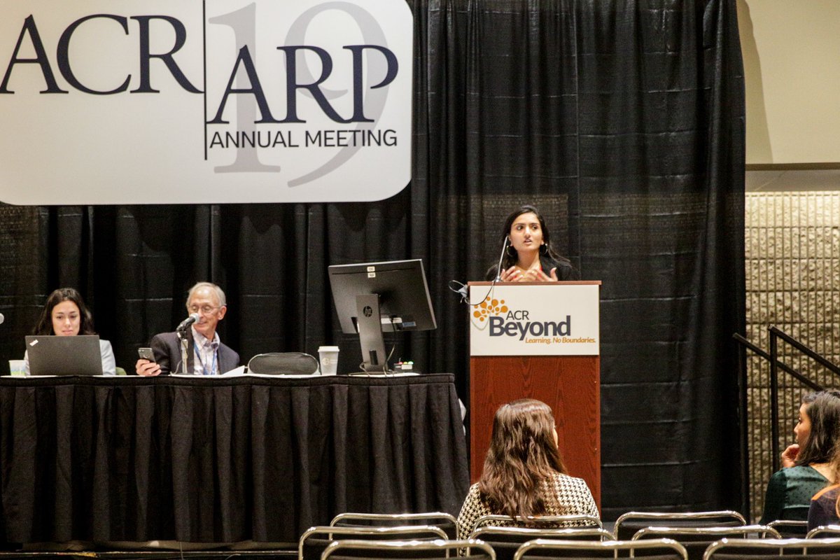 #PAlab alum Hiral Master presenting her work at #ACR19!