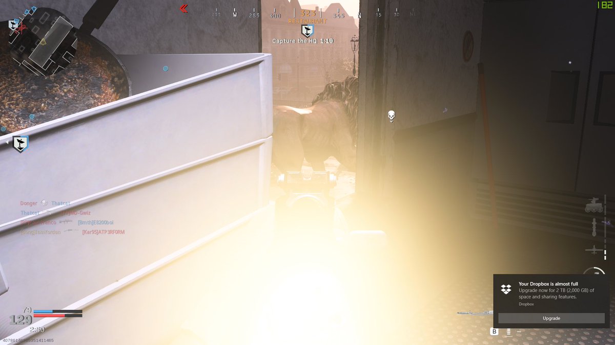 Joeduhn's tweet photo. @InfinityWard gold camo on the AK is unplayable right now. There are a lot of spots that look like this. :( https://t.co/gn8dma91wu
