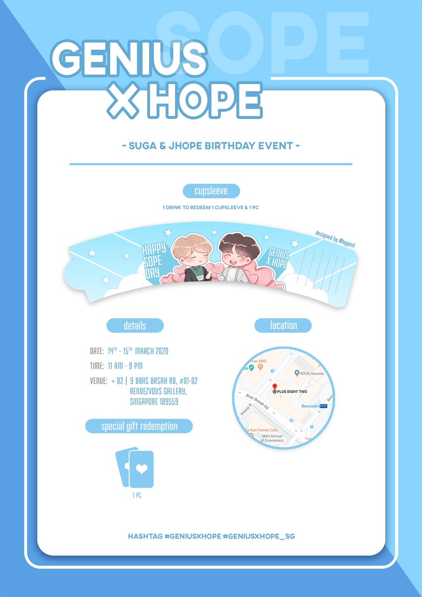geniusxhope's tweet photo. GENIUS X HOPE | Always Together
𝙛𝙤𝙧 𝙟-𝙝𝙤𝙥𝙚 𝙖𝙣𝙙 𝙨𝙪𝙜𝙖 
————————

♫ 14ᵗʰ - 15ᵗʰ 𝘔𝘢𝘳𝘤𝘩 2020
♫ + 82
♫ 11𝘢𝘮 - 9𝘱𝘮

#GENIUSXHOPE #GENIUSXHOPE_SG

————————
more details to be updated in thread https://t.co/OUjbKK84b1