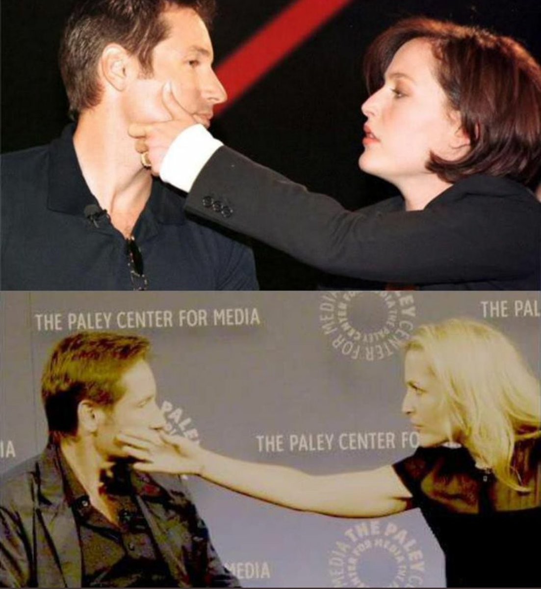 *casually wiping something off of platonic work partner's face* #msr ||  #gillovny