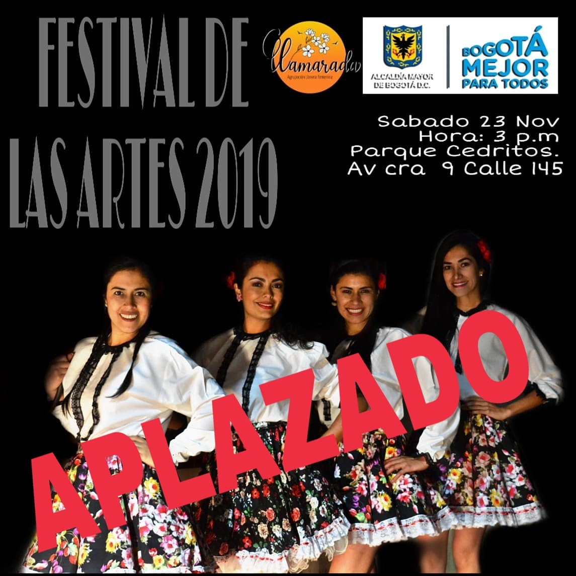 Concierto APLAZADO por gran movilización Nacional,  Pronto publicaremos fecha asignada.  #AgrupaciónLlamarada #JoropoyMujer