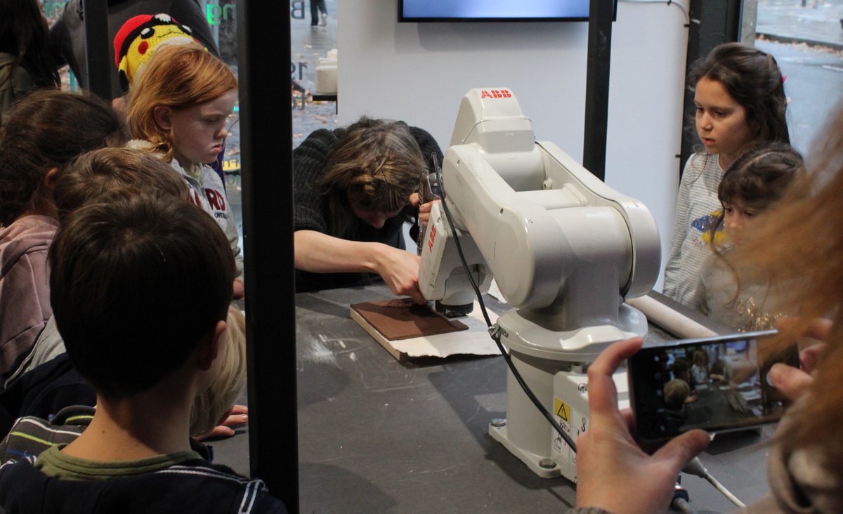 BuildingCentre's tweet photo. Great children's ceramic workshop today with some wonderful creations and robot demonstration! Thank you Michelle #HandHeldToSuperScale https://t.co/hVung3U4t2