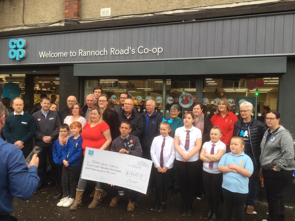 Big thanks to all Perthshire stores and local causes for attending our Celebration Day , great amount raised for our communities 👏👏👏