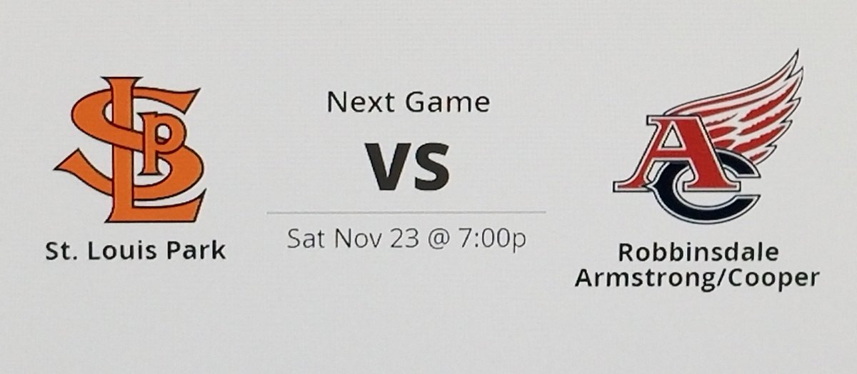 ACBoysHockey's tweet photo. GAME DAY  - LETS GO WINGS! 🏒
JV 5pm
V 7pm
New Hope Ice Arena https://t.co/XBwYQ56hk2
