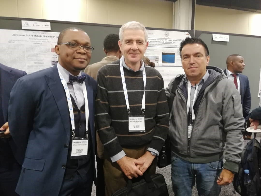 MitohaOndo's tweet photo. Siempre es gratificante encontrarte con buenos amigos como el Dr. Honorati Masanja, Director del @ifakarahealth en Tanzania, y el Dr. Feliciano Monti, Ex-Director del @MCDItweets en Guinea Ecuatorial #ASTHM https://t.co/Tgzr4zEHvc