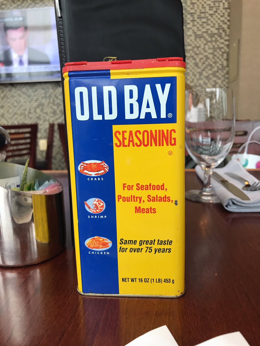 CeliaCPerez's tweet photo. I don’t have any photos of my #ncte19 events but I have a photo of this impressive 16 oz. (SIXTEEN OUNCES!) can of Old Bay! 🦀 #wheninbaltimore https://t.co/T3Po4OL30c