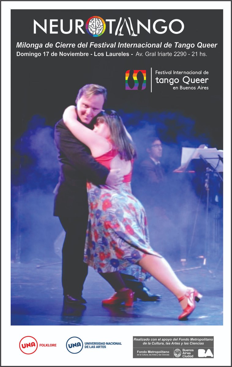 MateNeurotango's tweet photo. @MateNeurotango en el @FestivalTangoQueerBA Muestra artística del Taller de extensión universitaria inclusivo de Tango Neurodiverso en la UniversidadNacionaldelasArtes de Buenos Aires. https://t.co/Yl2YgTge1h https://t.co/w5O6ms7fkz