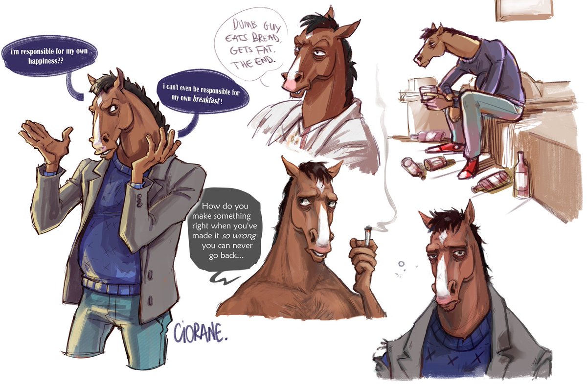 binge watched it last week, and i have a new favorite show #BoJackHorseman 