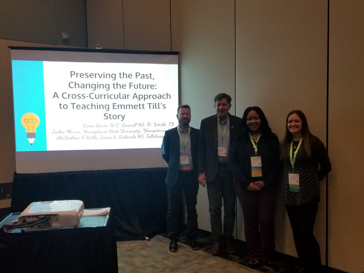 So excited to join amazing educators from across the country to present interdisciplinary teaching approaches to Emmett Till’s story. Thank you <a href="/NikaDavis11/">Nika Davis</a> for supporting this experience to share interesting work happening <a href="/boswellhs/">Boswell High School</a>.