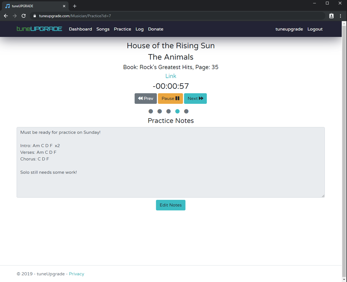 tuneupgrade's tweet image. Announcing #tuneUPGRADE (tuneupgrade.com), a free music practice manager! Design a practice routine and hit go, and tuneUPGRADE will guide you through, let you take notes as you practice, and track progress towards a weekly goal. #musiceducation #musicpractice #musicians