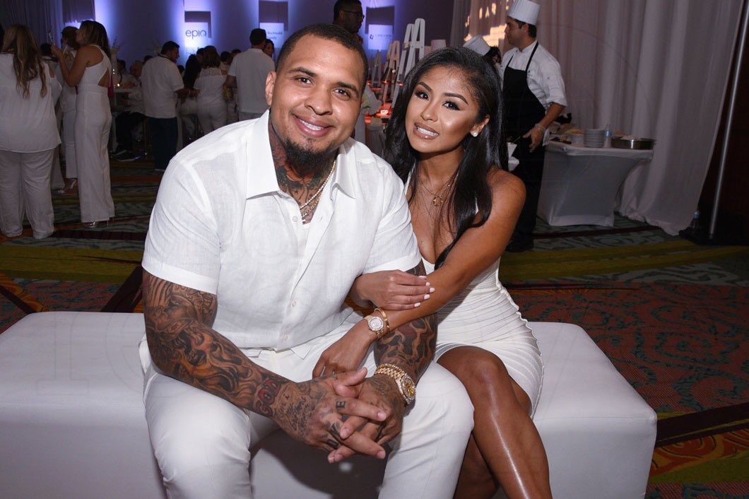 Mike Pouncey & (Longtime Girlfriend) Kristian Fong- 3 kids