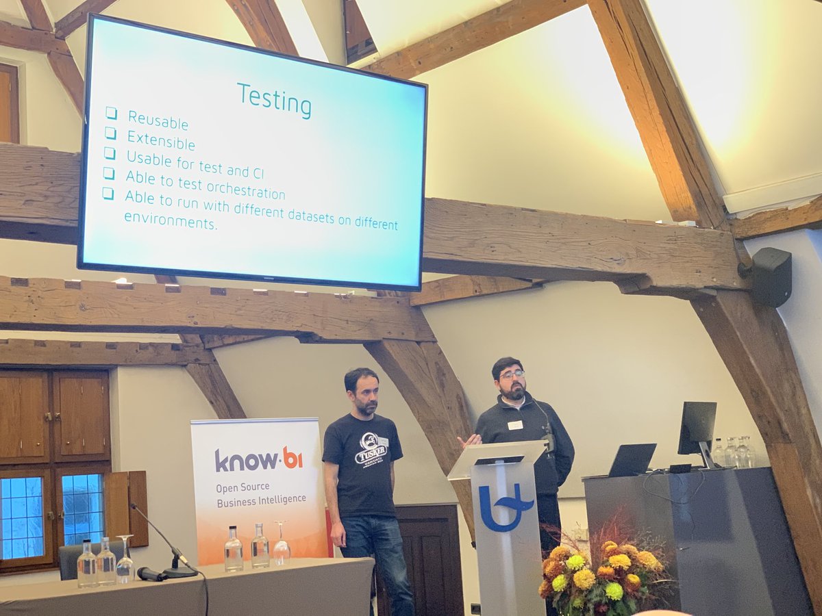 diethardsteiner's tweet photo. Luis and Nelson present their testing framework #kcm19 https://t.co/4NJacRA7j8