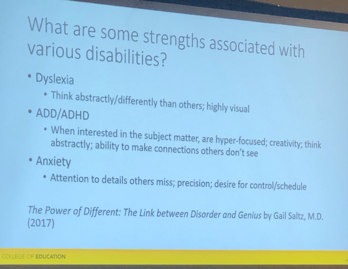 cvmauricio5's tweet photo. Here’s something we don’t see or hear every day: STRENGTHS of students with disabilities. #ACTFL19 @ann_devault #thepowerofdifferent https://t.co/fLEY9ULKRG