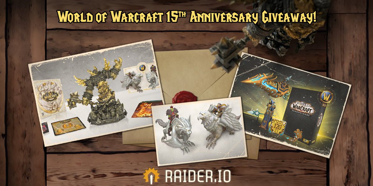 WoW is 15 today 🥳 To celebrate we're doing a HUGE giveaway w/ prizes worth over $1000 provided by Blizzard!

Like/RT &amp; enter the giveaway here: rio.gg/2D71aUm

🔸 2x 15th Anniversary Collector's ed.
🔸 10x Shadowlands Epic ed.
🔸 15x Alabaster Mounts

#worldofwarcraft