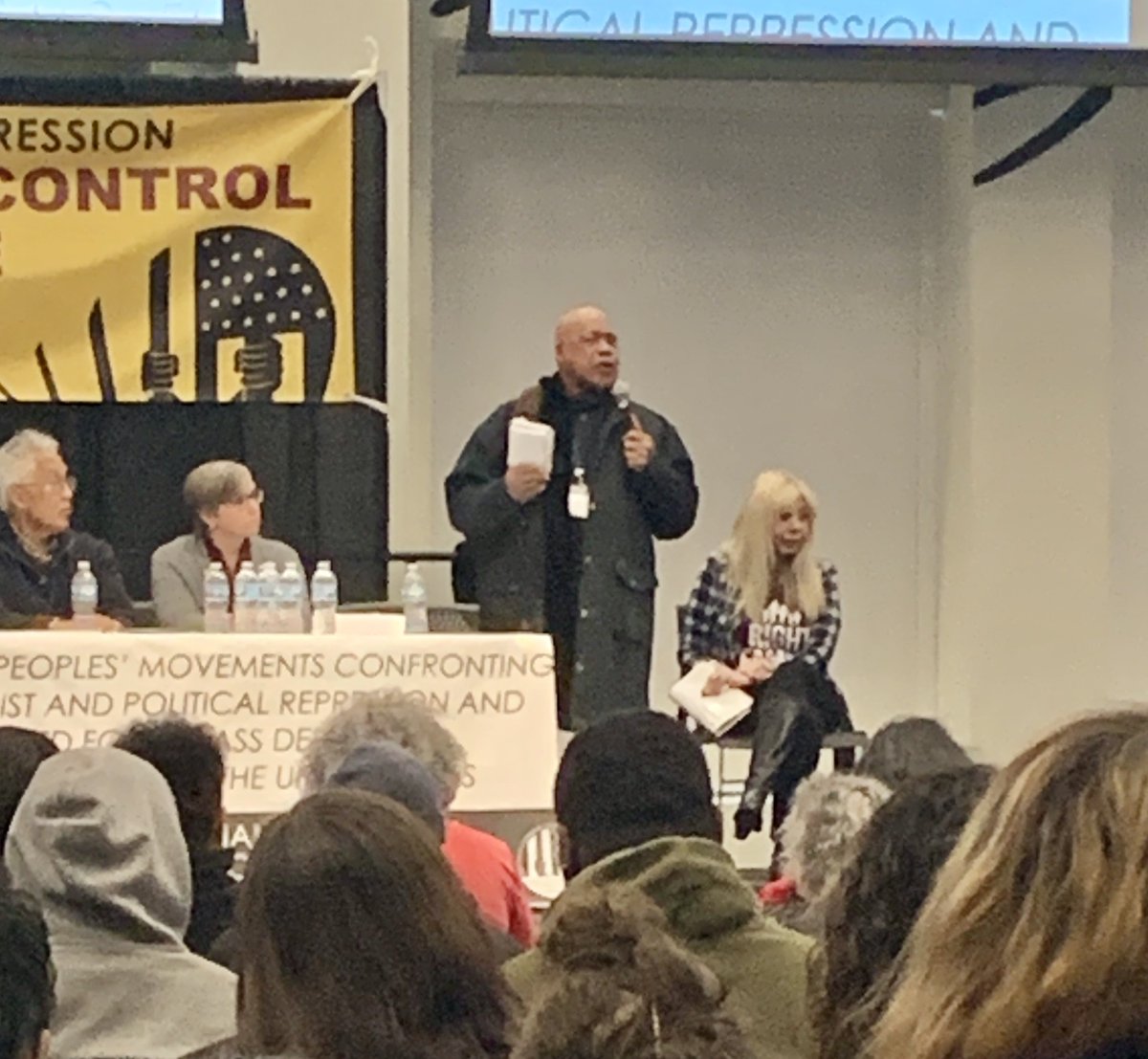 APLRedPhoenix's tweet image. “When the Black Panthers and Black Liberation Army we’re walking around with guns, the cops weren’t too happy, and there weren’t as many killings as there are today.” // Ralph Poynter #RefoundNAARPR #RefoundingNAARPR