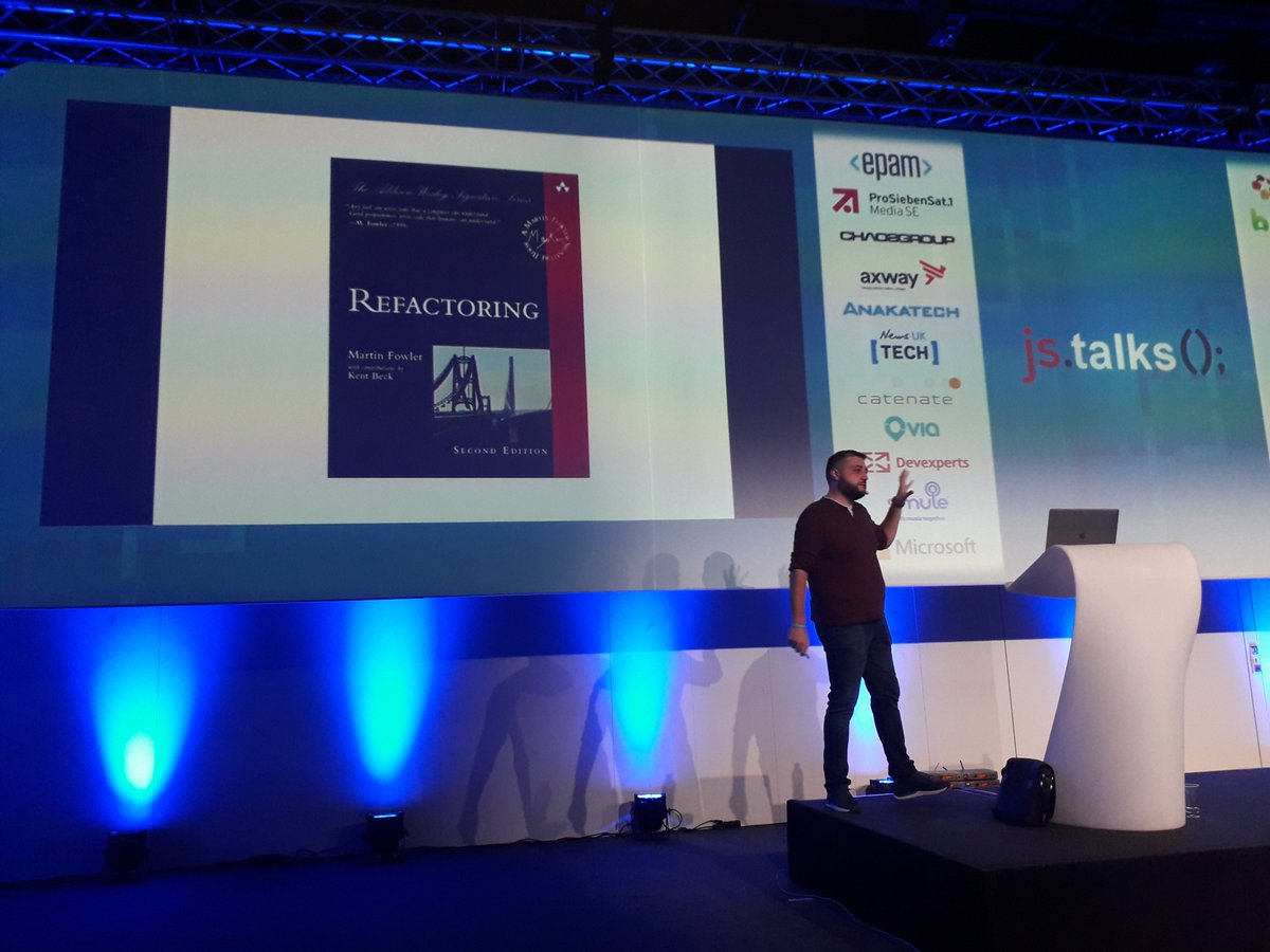 3thelfleda's tweet image. A JavaScript conference is not complete without a topic on code quality.  Thanks,  @rstankov #jstalks