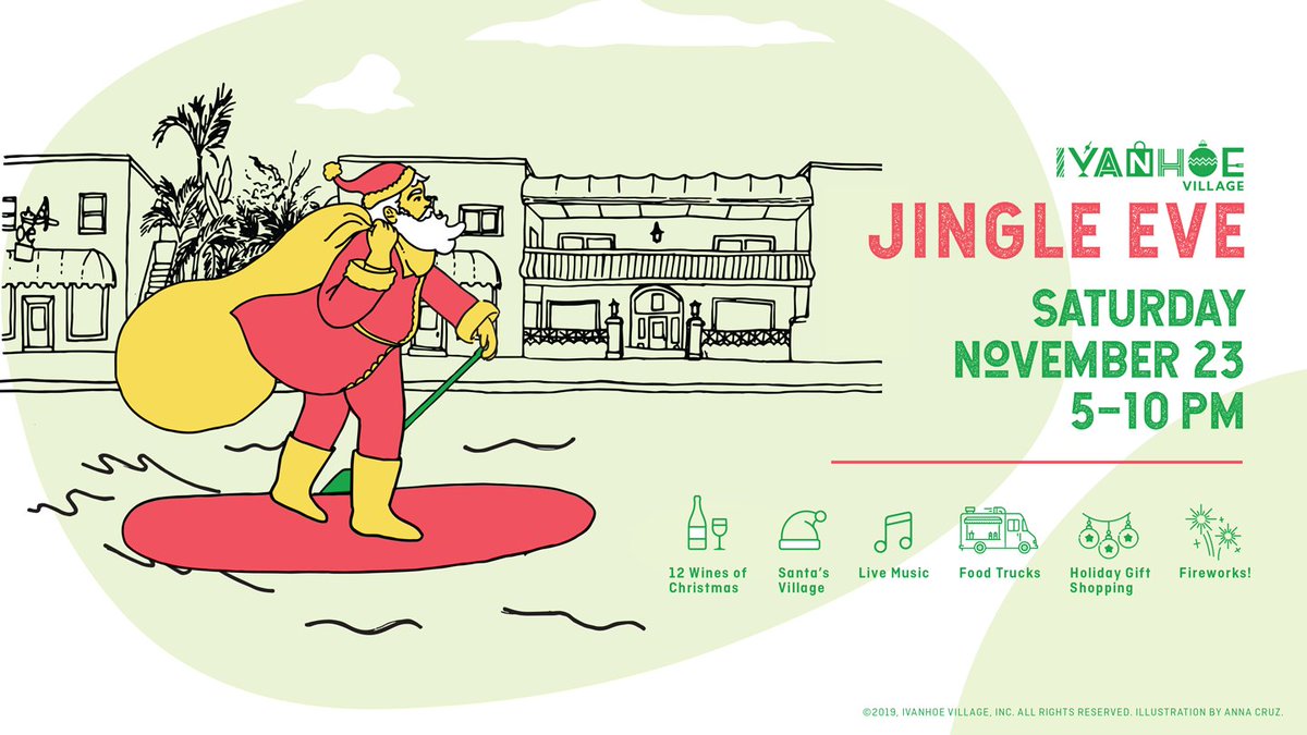 Head over to Ivanhoe Village tonight for Jingle Eve!  Music, Santa, Kids Zone, Food Trucks &amp; more.  bit.ly/2OCVGGb #fun4orlandokids  #orlando  #orlandomoms  #orlandodads  #orlandokids