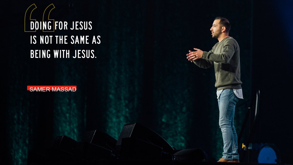 Thank you for reminding us of the importance of BEING WITH Jesus! @SMassad7 #NYWC19