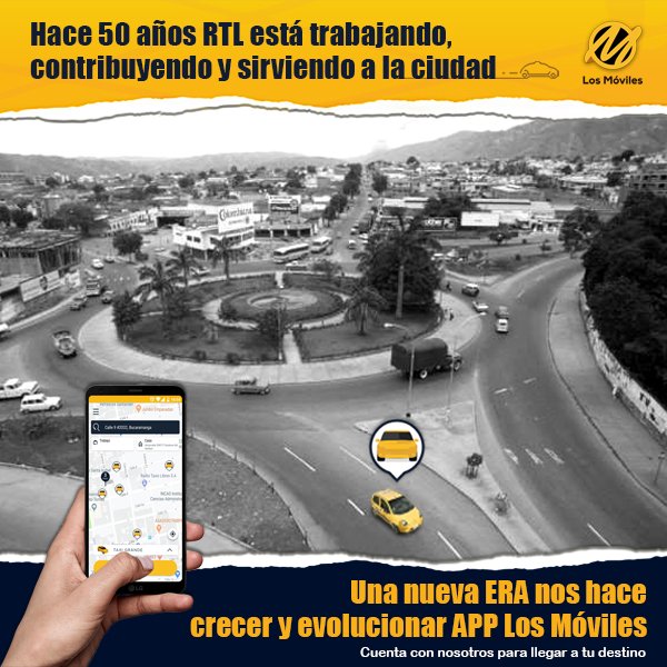 LosMovilesCol's tweet photo. 50 años de servicios de calidad, 🚕 TOMA DECISIONES SABIAS. Danos un 👍 y síguenos @LosMovilesCol  https://t.co/Pd9sUhIcJy
Si necesitas un taxi ☎️ llama al 6342222 - 6343333
📱 descarga la APP Los Móviles usuario
Android ➡️ https://t.co/Be3v1B4eWP
iOS ➡️ https://t.co/usG3ihE2jS https://t.co/lVr1t95ngu