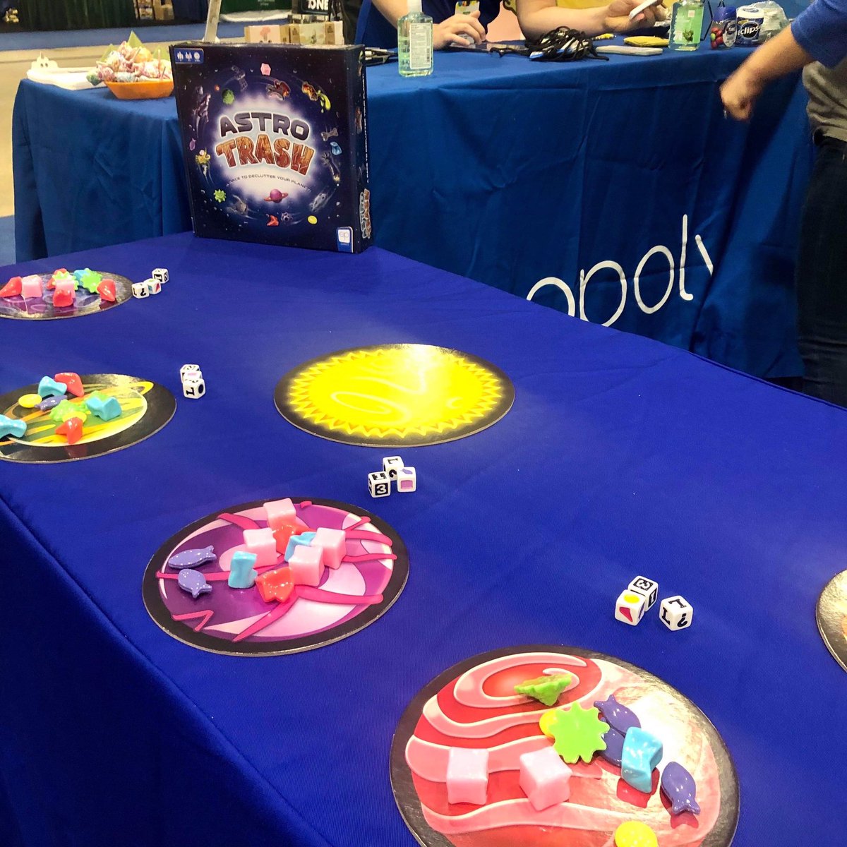 TheOpGames's tweet photo. Doors are open for @ChiTAGWeek! Stop by Booth 507 to play fun games like #Telestrations, #BlankSlate, and #AstroTrash with us and @RealityMoms!
#chitag #playeveryday #TheOpGames https://t.co/ovr4aM7qma