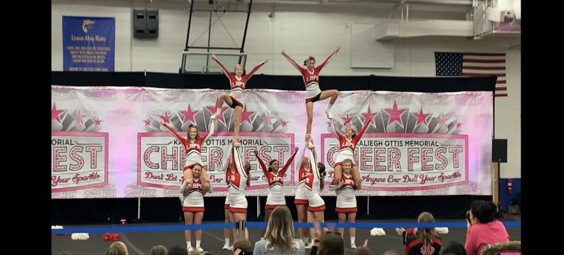 Competitive Cheer with an excellent performance today!