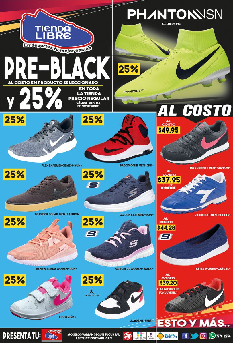 tienda libre zapatos nike