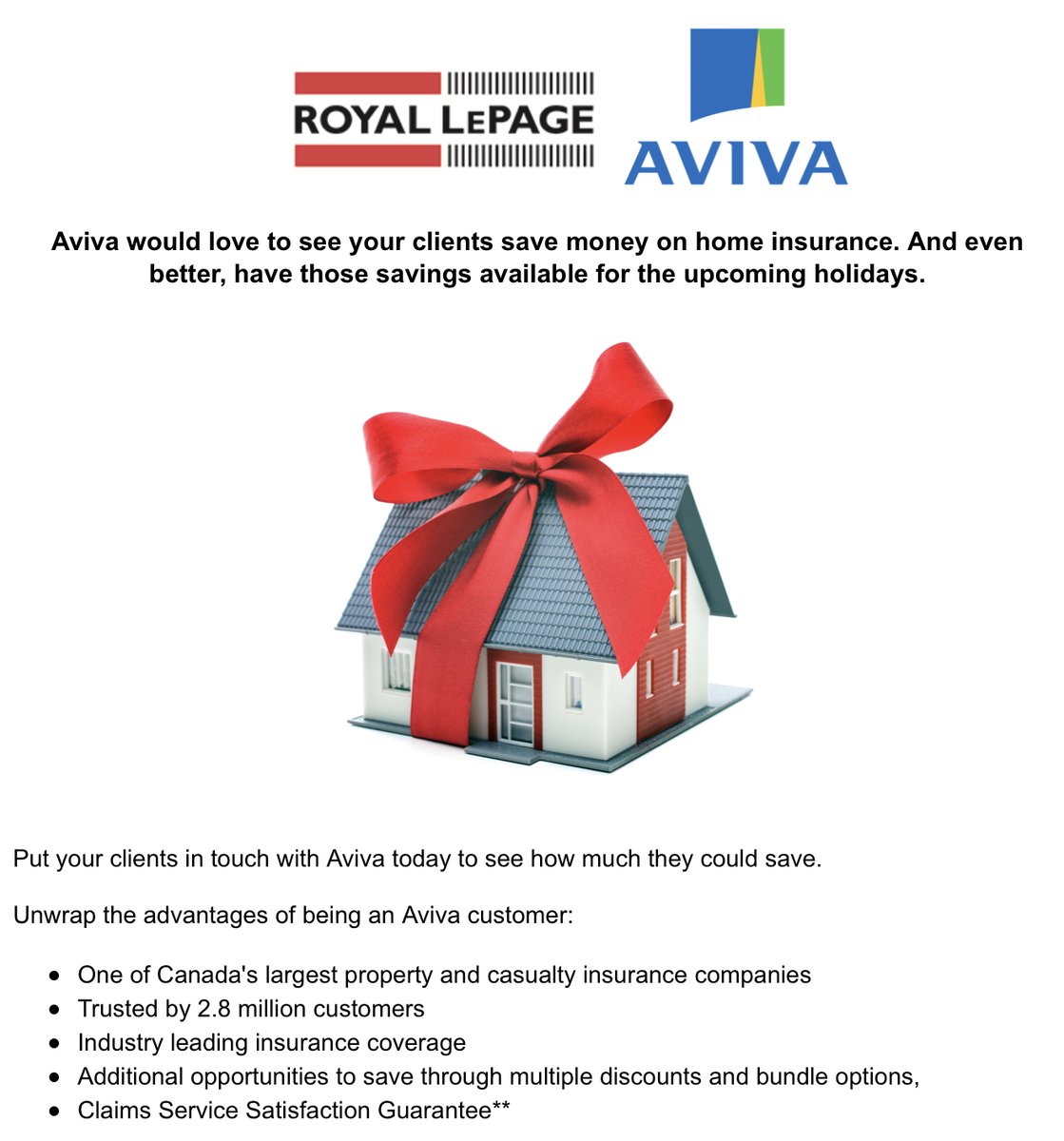 Aviva Insurance + Royal LePage = Savings 💵 #realestatepartners #homeinsurance #helpingyousavemoney #realestate
