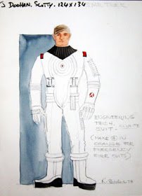 Fletcher also gave us something like an updated Tholian Web spacesuit in the engineering anti-radiation suit.Suddenly, engineering seems a very hostile place.