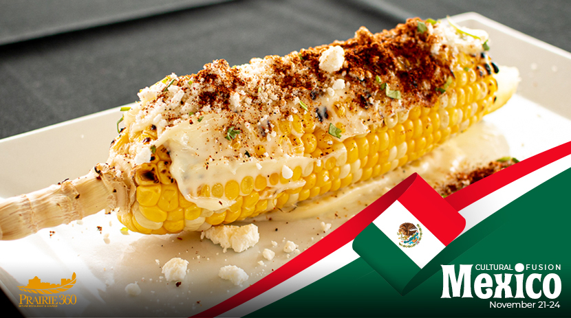 Enjoy Mexican cuisine from 30 floors above our city! Try this delicious Mexican Street Corn, sip on a tasty margarita and much more.  Cultural Fusions is only this week from November 21-24. Learn more here bit.ly/3431Juq_mexico…