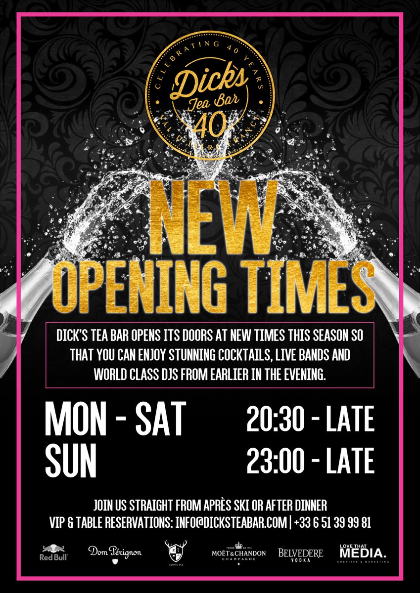 This season we open our doors at the earlier time of 20:30 Monday-Saturday. Enjoy a Cocktail or glass of Champagne in our cozy Bar with the coolest Deep House. We’ll open a little later on Sundays, but there will still be lots of fun to be had with the return of Dirty Sundays.