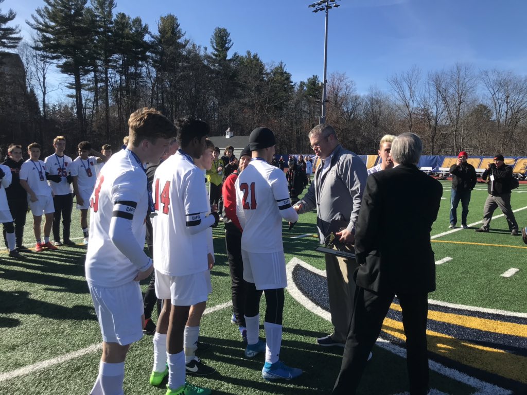 Congratulations to <a href="/MIAA033/">MIAA</a> Div 2 Boys Soccer ⚽️ State Champions Winchester HS @WHSachemSports #gameonmiaa <a href="/PhilVaccaro/">Phil Vaccaro</a> <a href="/RobPearl8/">Rob Pearl</a> <a href="/TaraBBennett11/">Tara Bennett</a>