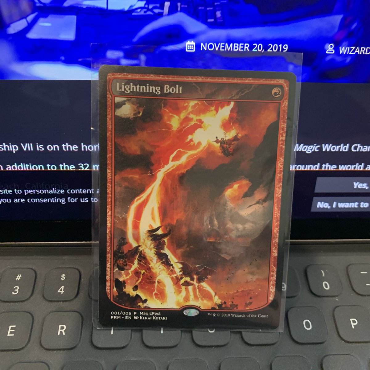 medina_irl's tweet photo. I’m giving away this Textless Lightning Bolt! ⚡️

Just quote this tweet and tell me which #MythicChampionshipVII challenger you are rooting for! 

I’ll pick a winner on Monday night (Nov 25th). 🥳

Challengers can be found here —> https://t.co/YscMCzfEvs

#MTG #MagicTheGathering https://t.co/PS9Ih9XEtf