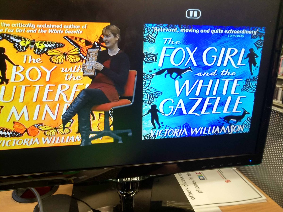 strangelymagic's tweet photo. I had a great day at #MilngavieLibrary's #BookWeekScotland event today celebrating local authors. As well as talking to children and parents about The Boy with the Butterfly Mind, I got to meet lots of talented writers and try out the green screen! @EDLC_Culture https://t.co/GNZEt3AoBf