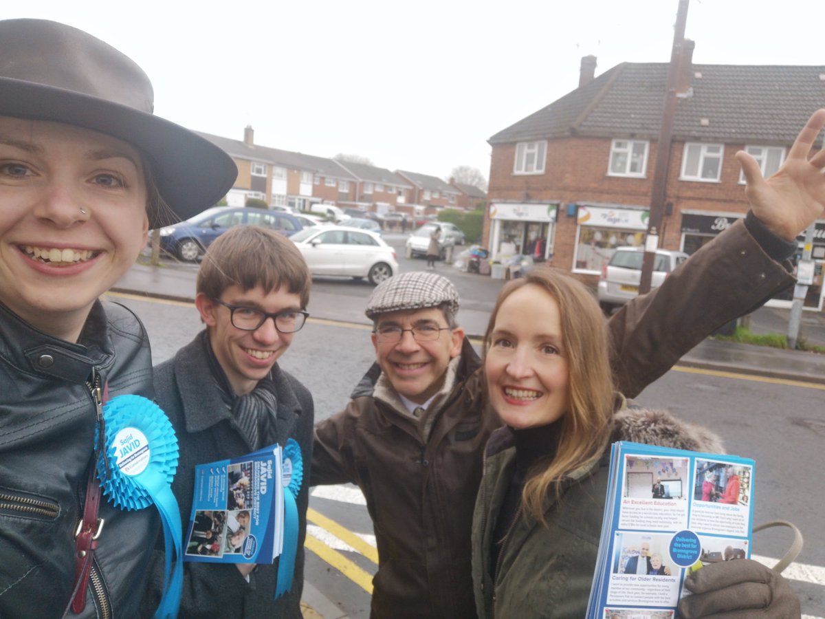 BromsTories's tweet photo. Residents backing @sajidjavid on doorsteps across Catshill, Rock Hill, Barnt Green, Hagley and Sidemoor today. Messages to #GetBrexitDone and, on a local level, "I'm voting for Sajid. I know him. And he's helped me." https://t.co/6fhxSrpRLz