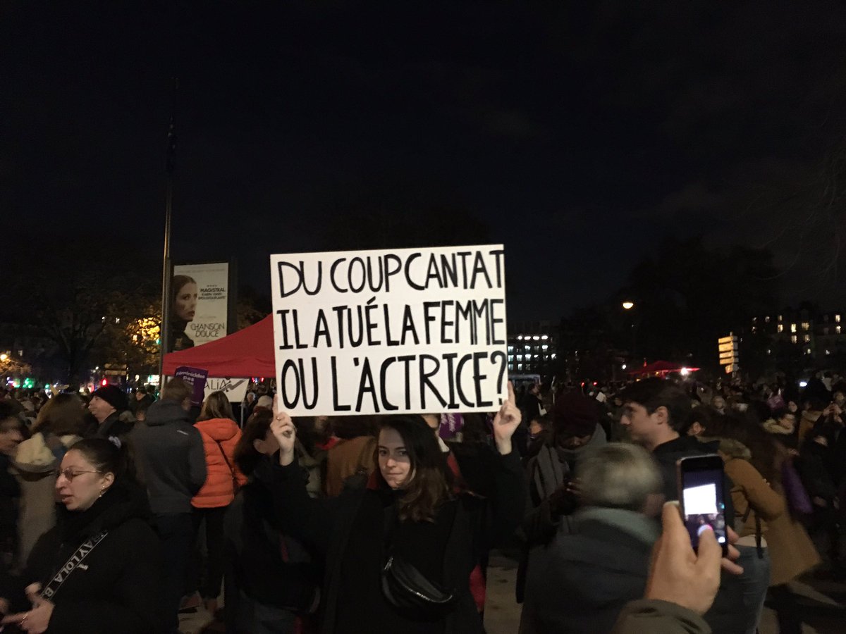 Une des meilleures pancartes de la manif contre les #ViolencesFaitesAuxFemmes. #NiUnaMenos #pasunedeplus #Noustoutes