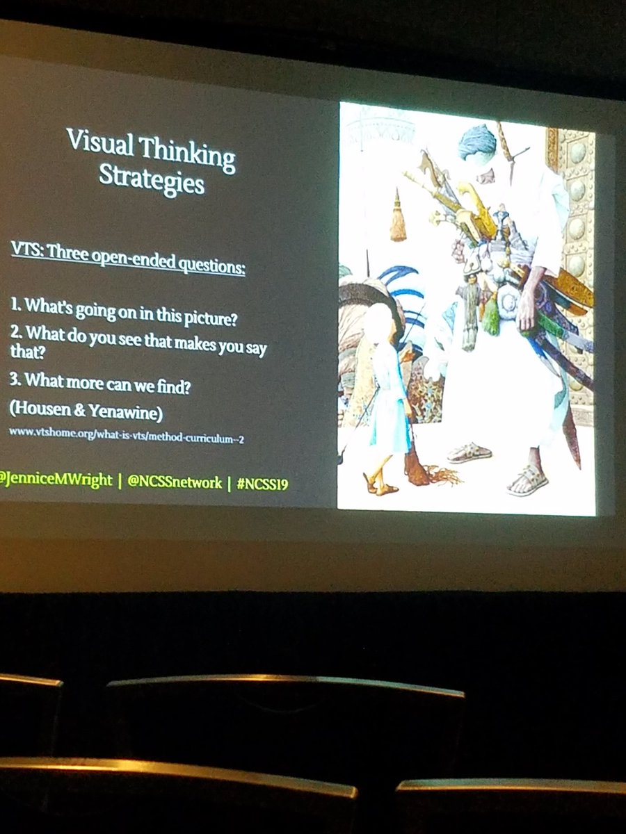 Using visual thinking strategies is a simple way to engage students in deep conversations around dangerous images and challenge their current schema. Vts.org .@JenniceMWright @brettonvarga @ncssnetwork, #ncss19 @JCPSSocStudies @rspoo_ingram